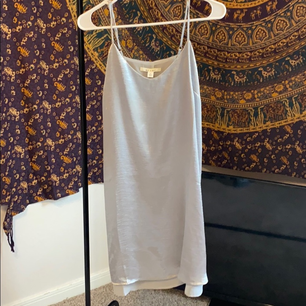 Miami Silver Skinny Strap Dress